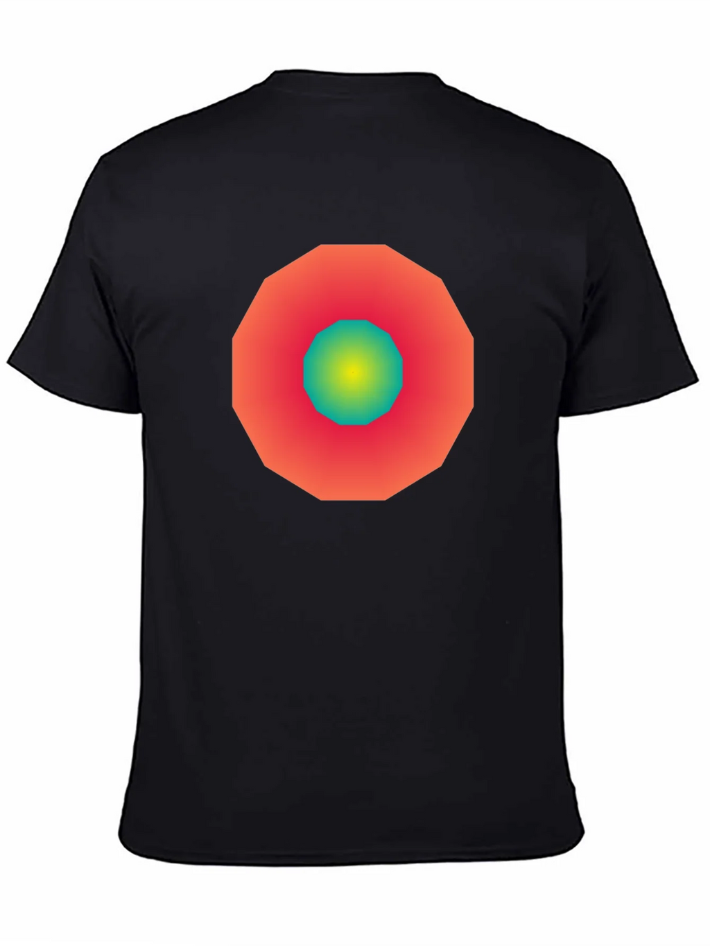 Geometric Gradient Tee - Modern Graphic Design Shirt product image 3