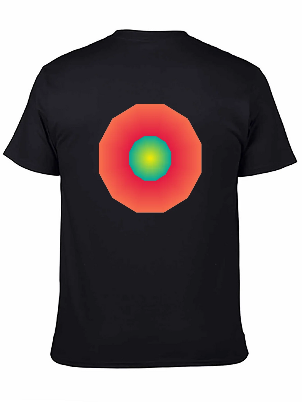 Geometric Gradient Tee - Modern Graphic Design Shirt product image 3