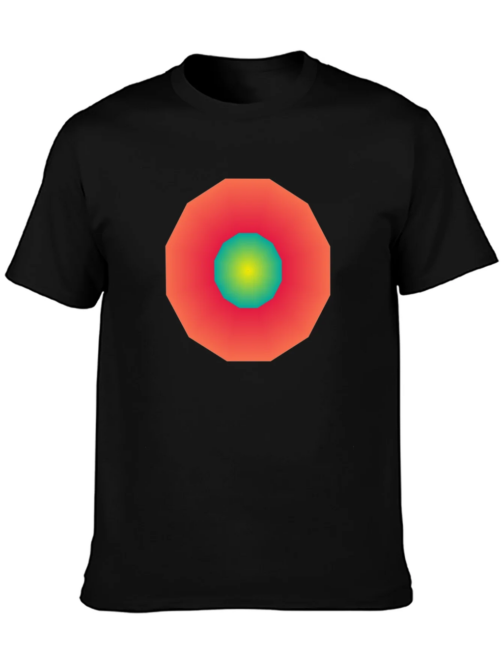 Geometric Gradient Tee - Modern Graphic Design Shirt product image 2