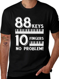88 Keys 10 Fingers No Problem T-Shirt product image 1