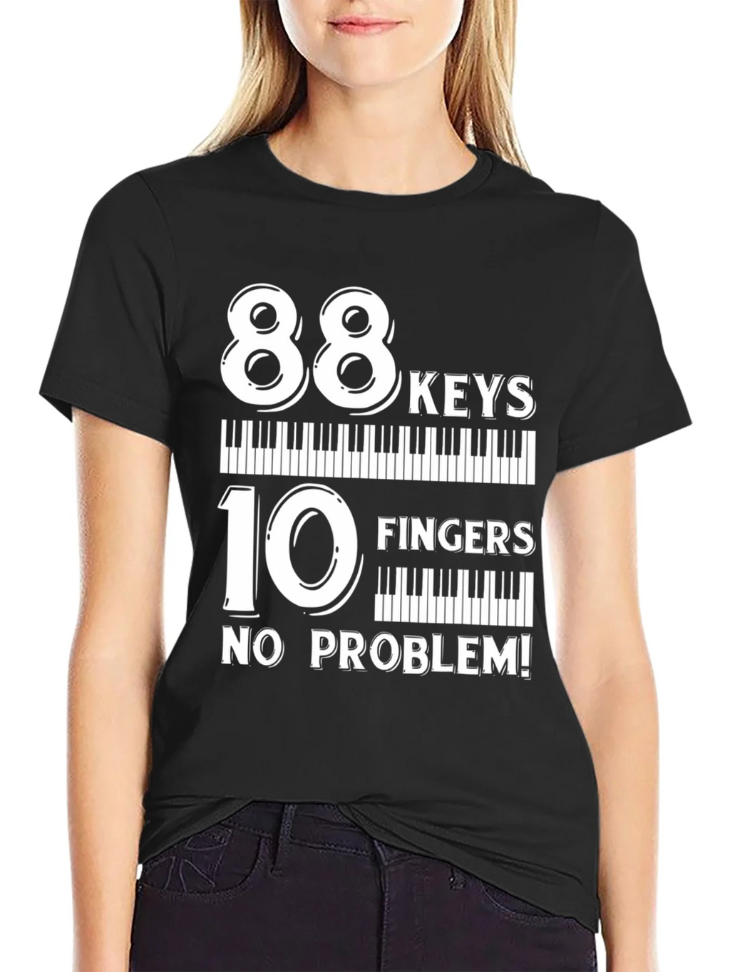 88 Keys 10 Fingers No Problem T-Shirt product image 2