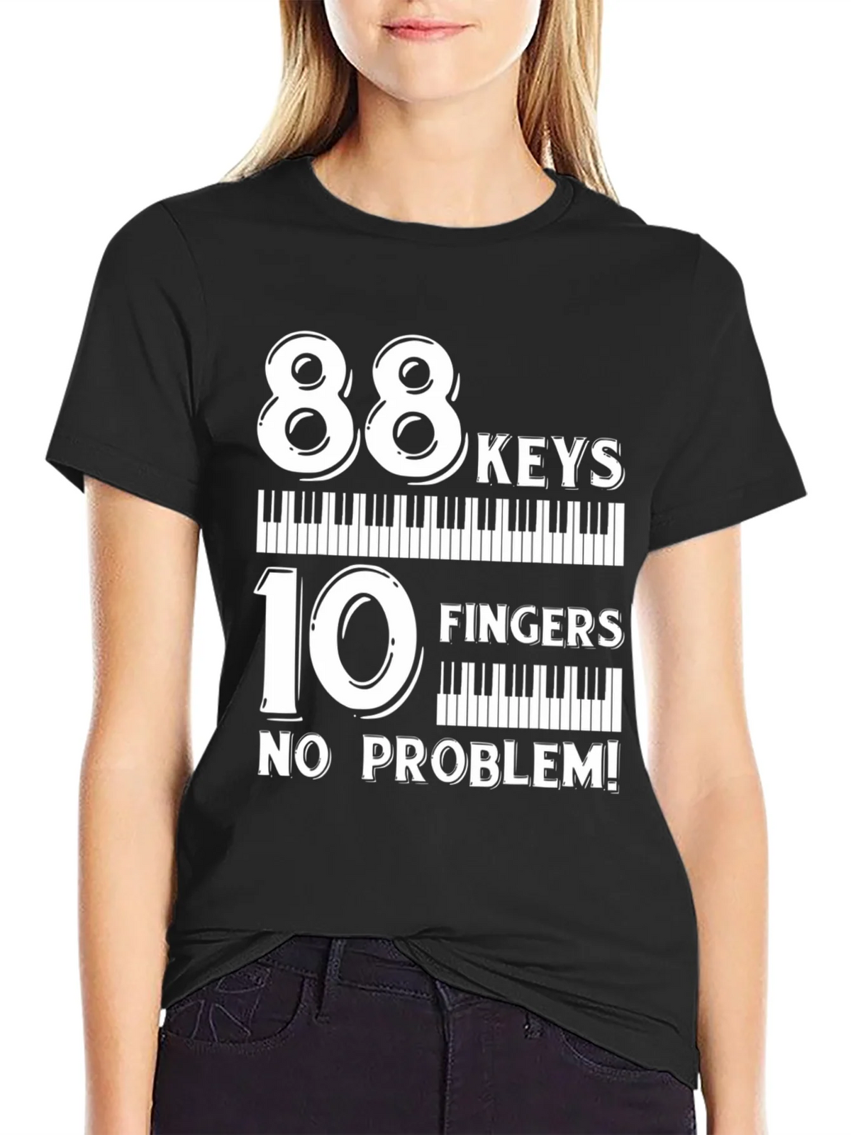 88 Keys 10 Fingers No Problem T-Shirt product image 2