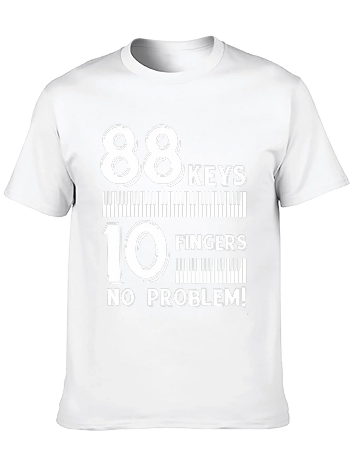 88 Keys 10 Fingers No Problem T-Shirt product image 9