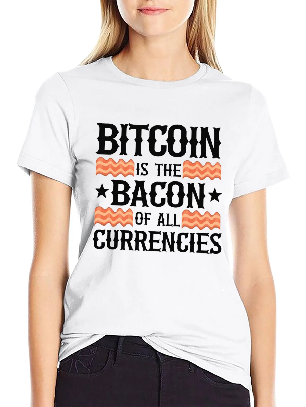 Bitcoin Bacon of All Currencies T-Shirt product image 8