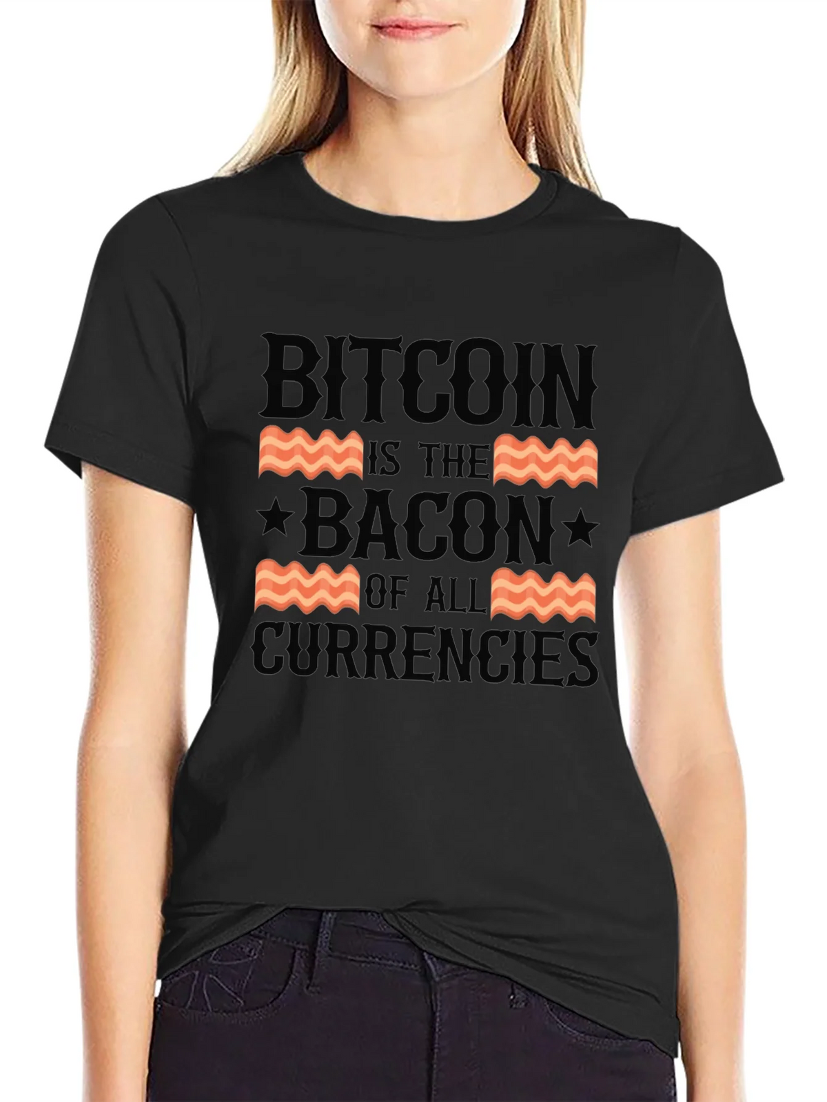 Bitcoin Bacon of All Currencies T-Shirt product image 2