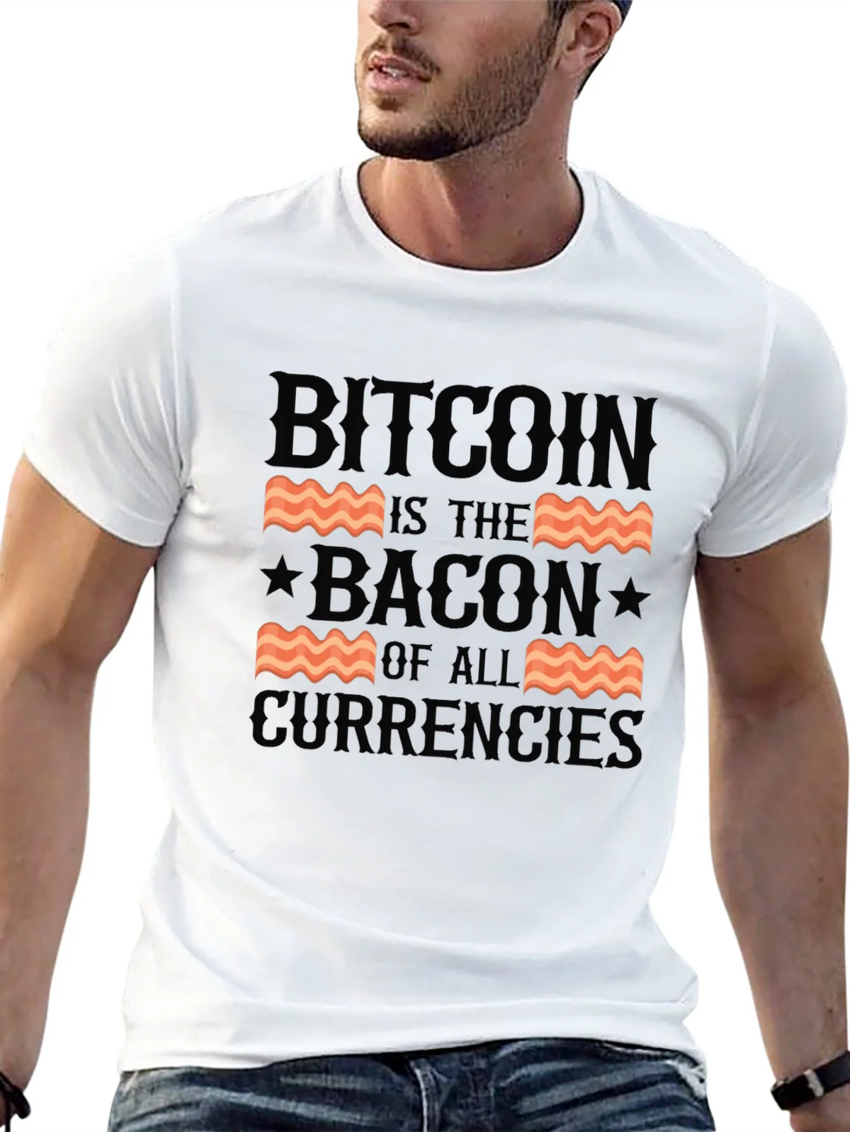 Bitcoin Bacon of All Currencies T-Shirt product image 12