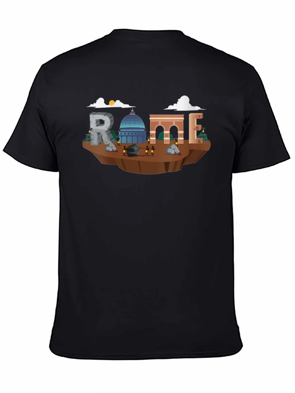 Rome Landmark Illustration T-Shirt product image 4