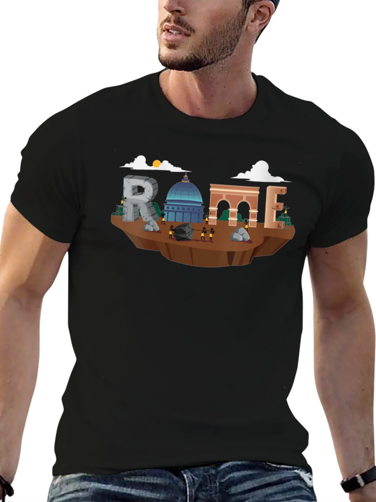 Rome Landmark Illustration T-Shirt product image 6