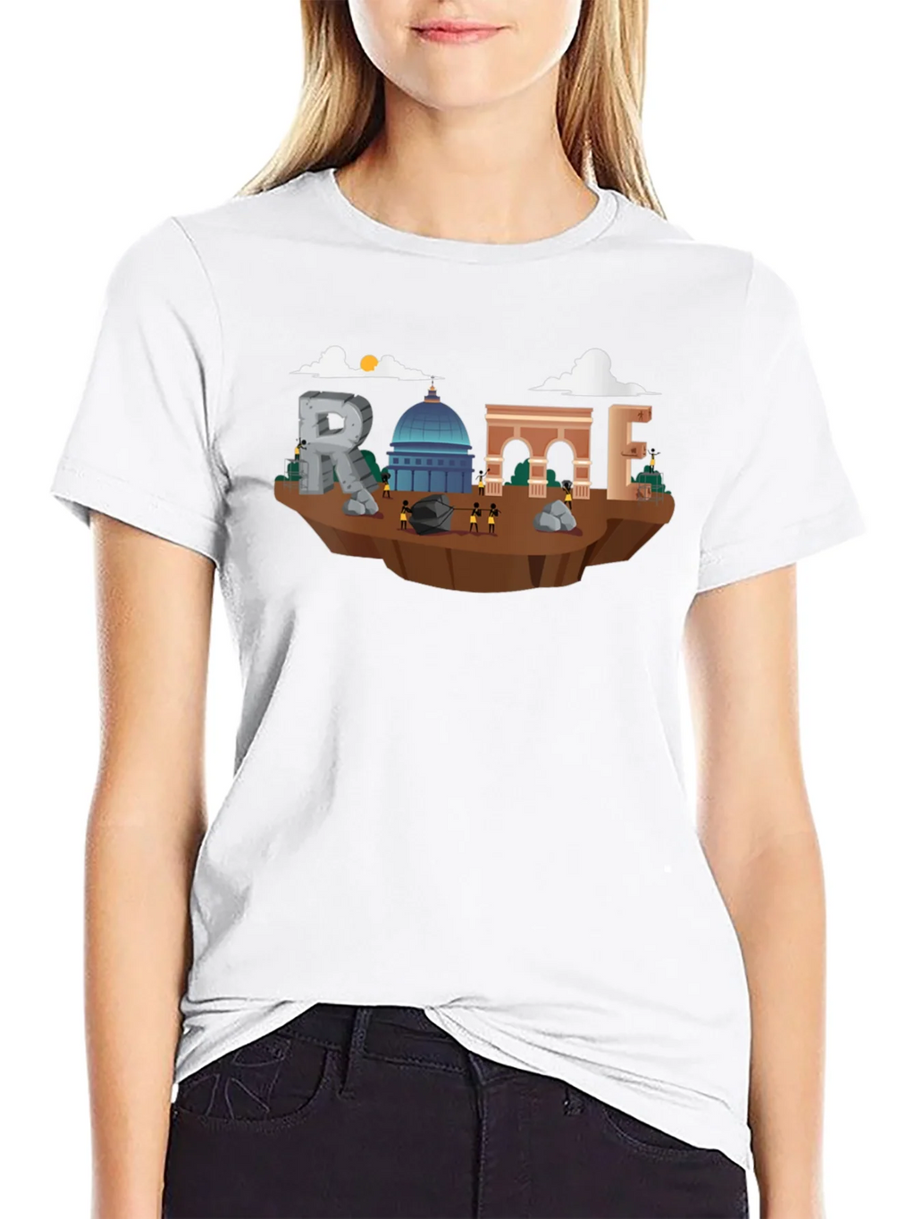 Rome Landmark Illustration T-Shirt product image 8