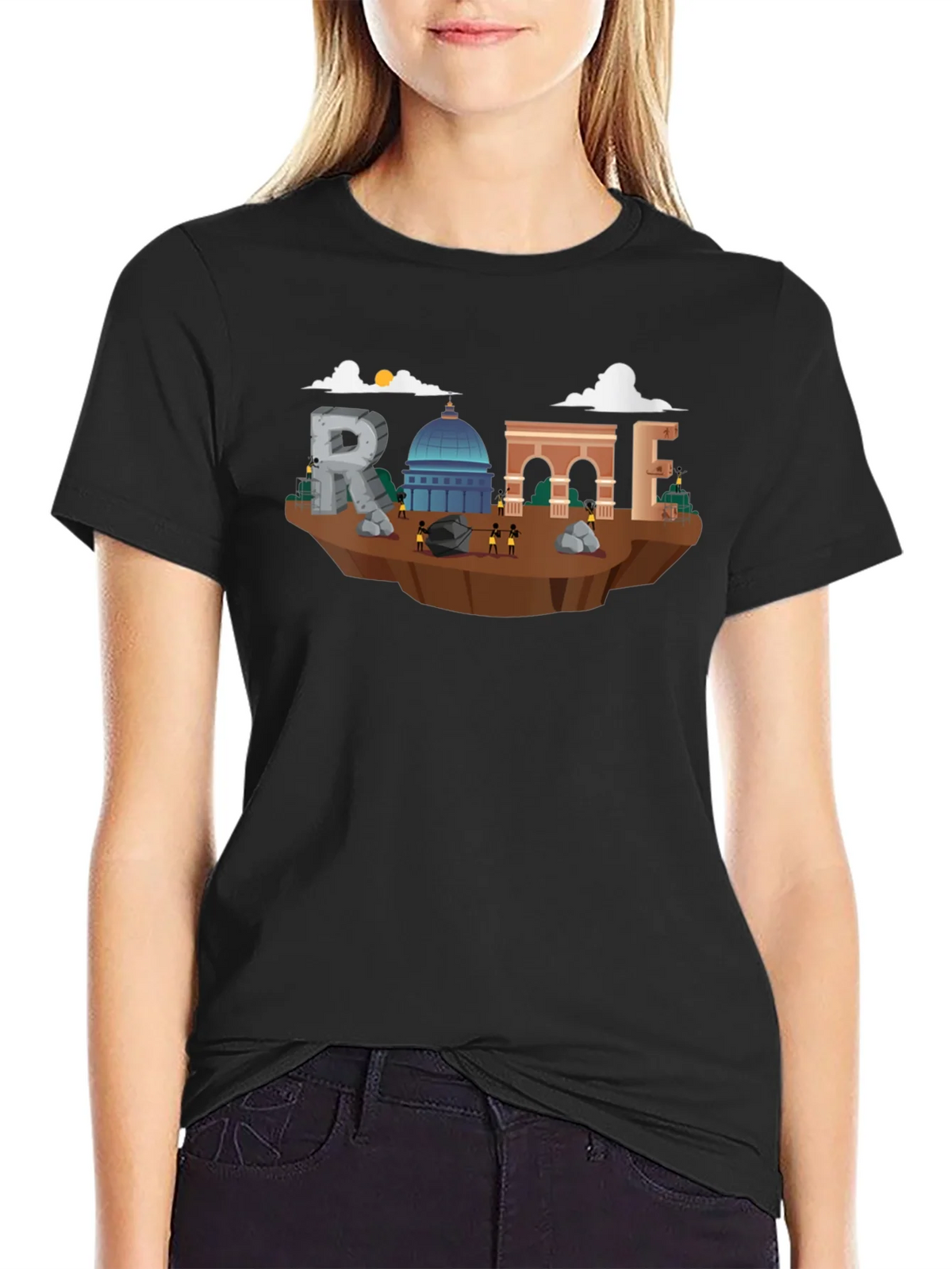 Rome Landmark Illustration T-Shirt product image 2