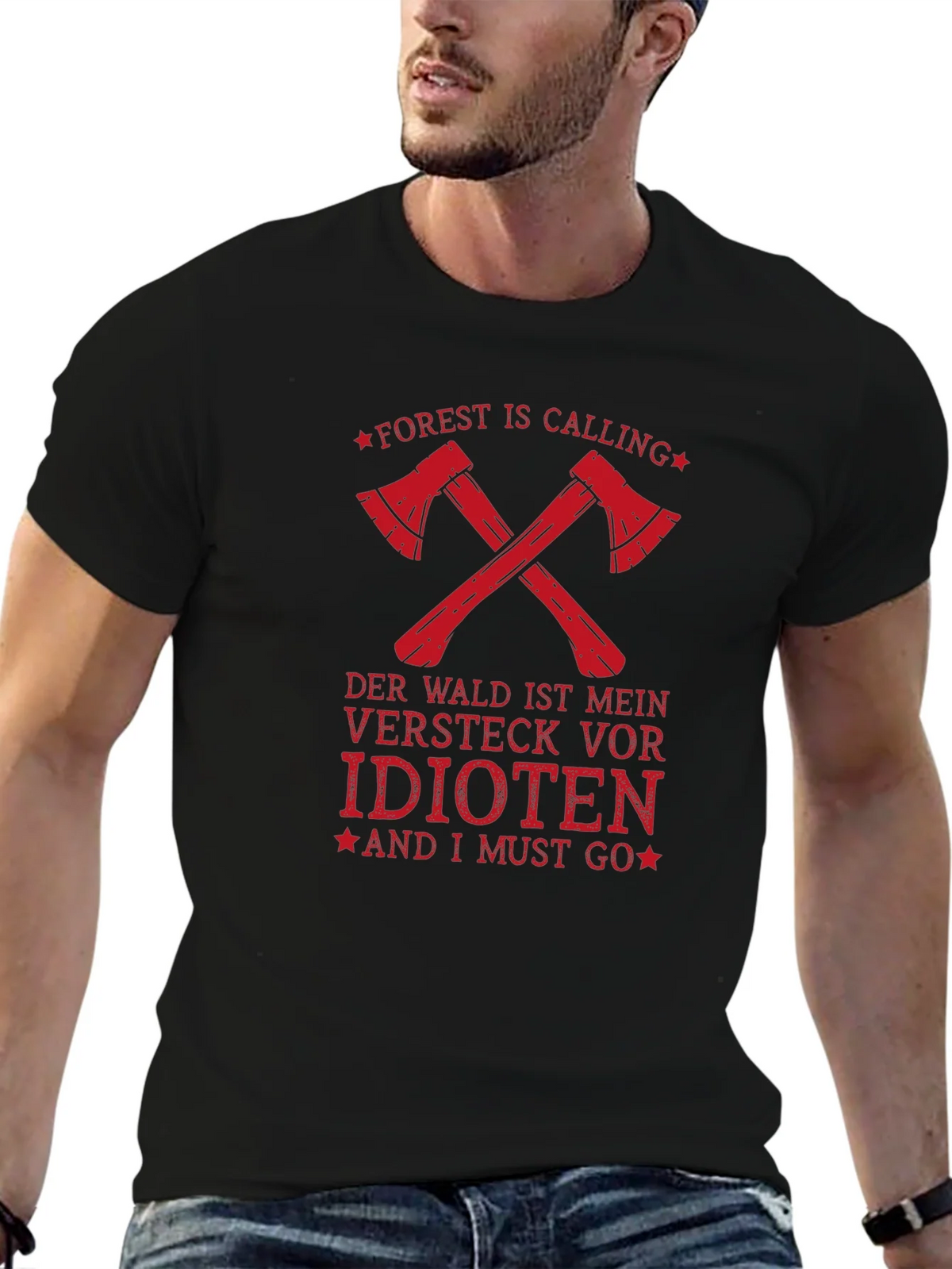 Forest Calling Mens Graphic T-Shirt product image 6