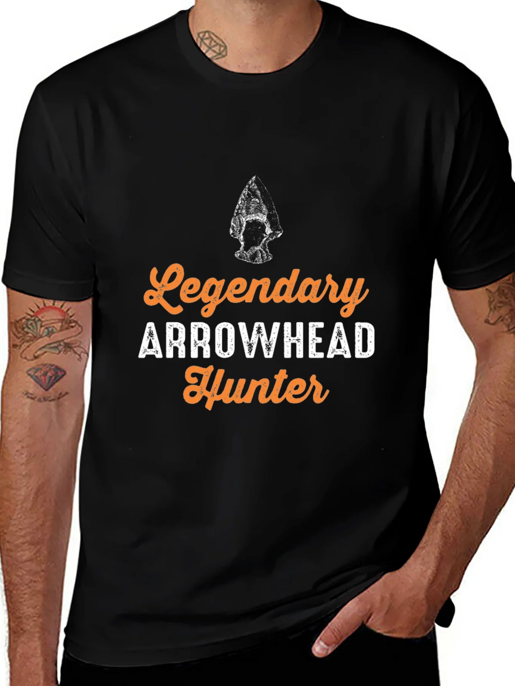 Legendary Arrowhead Hunter Graphic Tee - Black product image 1