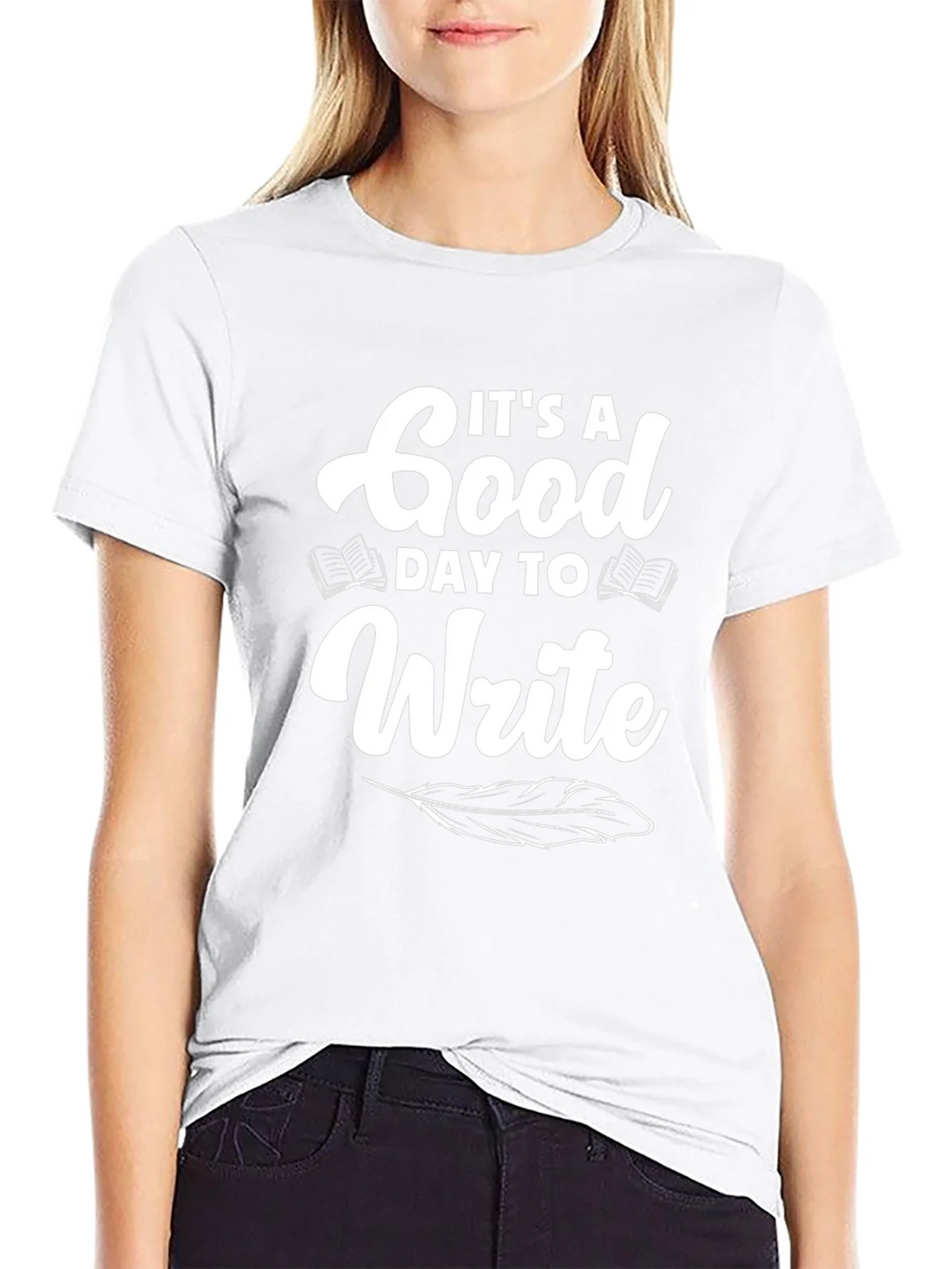 Its a Good Day to Write T-Shirt - Black product image 8