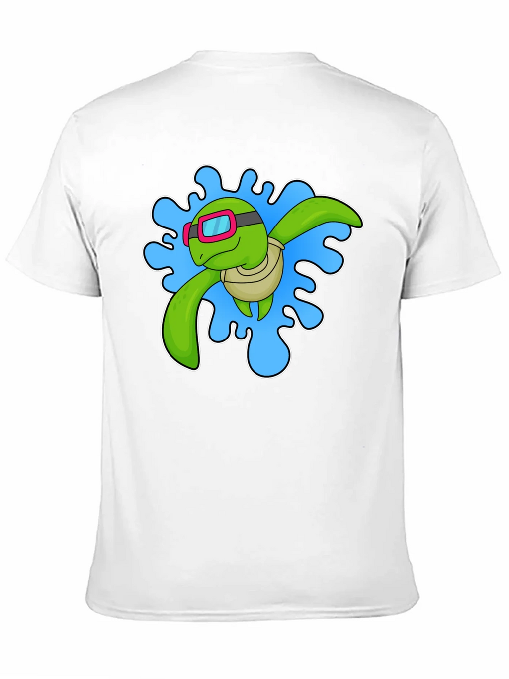 Turtle Swimmer Graphic T-Shirt - Black product image 5
