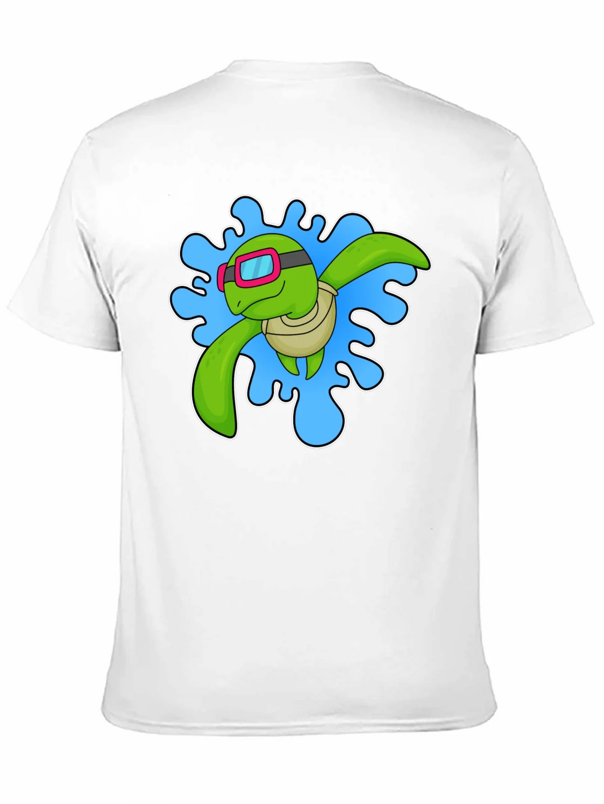 Turtle Swimmer Graphic T-Shirt - Black product image 5