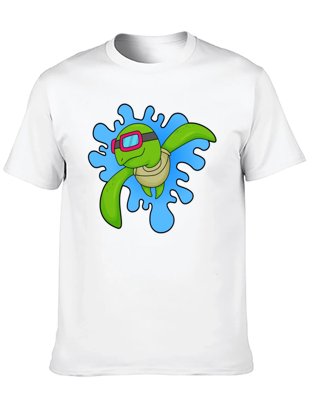 Turtle Swimmer Graphic T-Shirt - Black product image 4