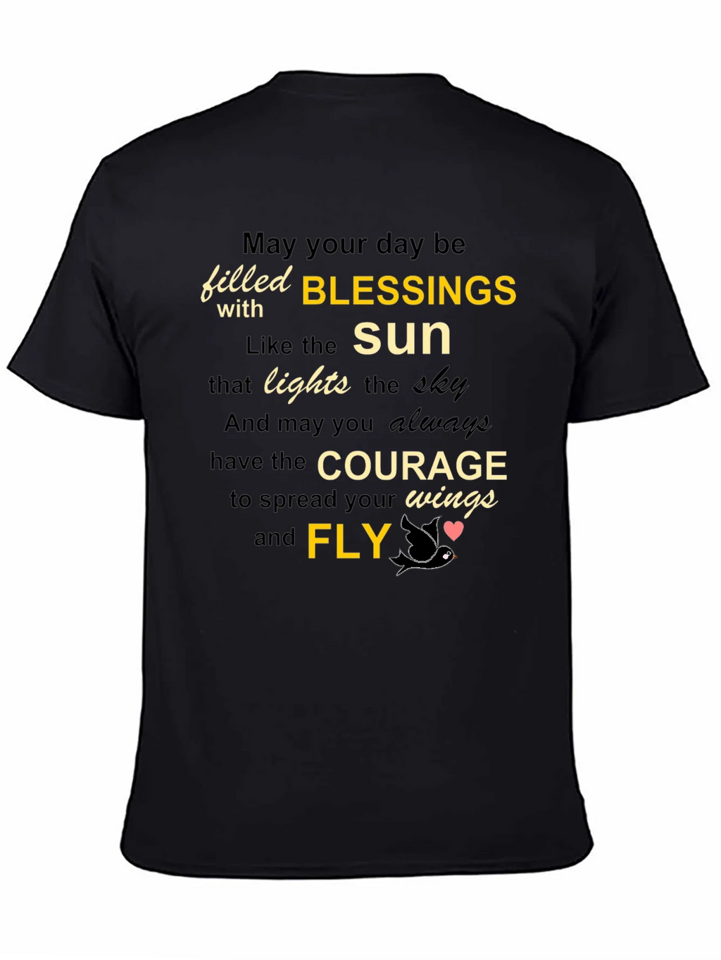 Inspirational Blessings T-Shirt - Courage and Fly product image 4