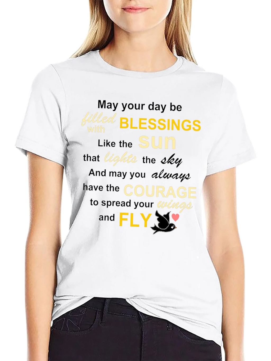 Inspirational Blessings T-Shirt - Courage and Fly product image 8
