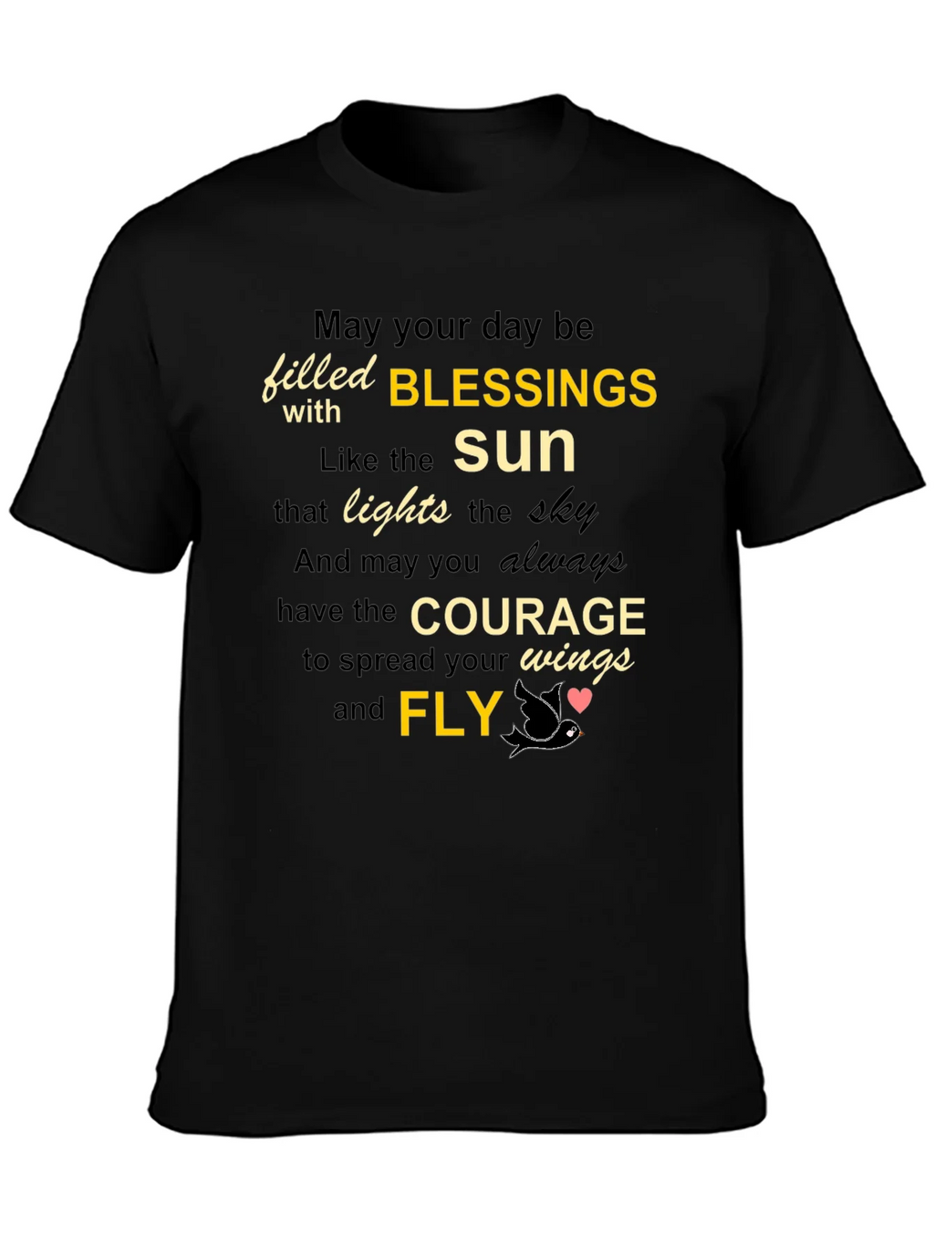 Inspirational Blessings T-Shirt - Courage and Fly product image 3