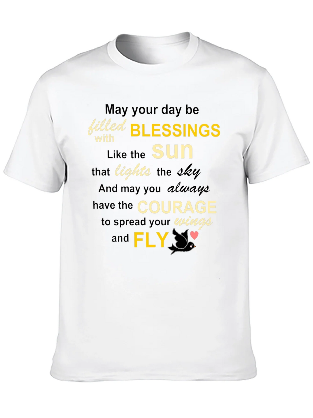 Inspirational Blessings T-Shirt - Courage and Fly product image 9
