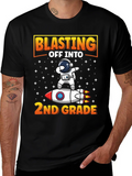 Blasting Off To 2nd Grade T-Shirt Astronaut Rocket product image 1