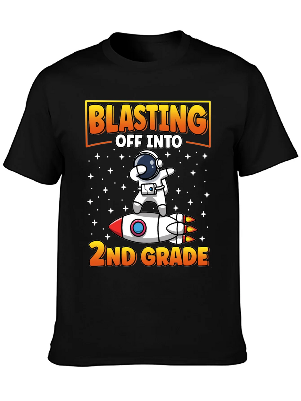 Blasting Off To 2nd Grade T-Shirt Astronaut Rocket product image 3
