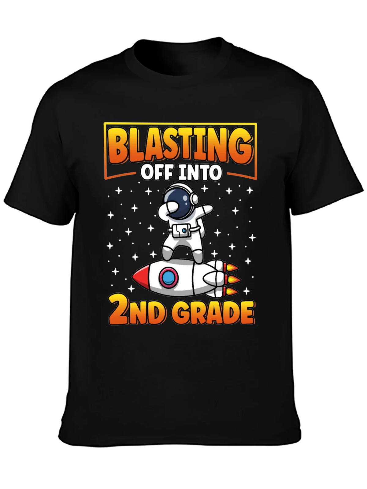 Blasting Off To 2nd Grade T-Shirt Astronaut Rocket product image 3