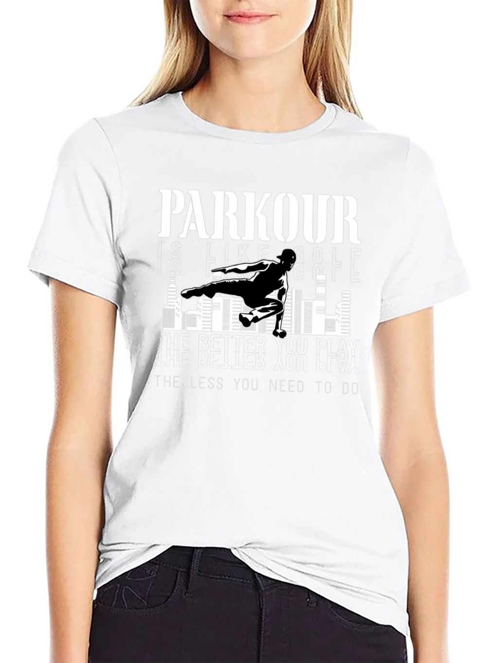 Parkour Graphic Tee - The Less You Need to Do product image 8