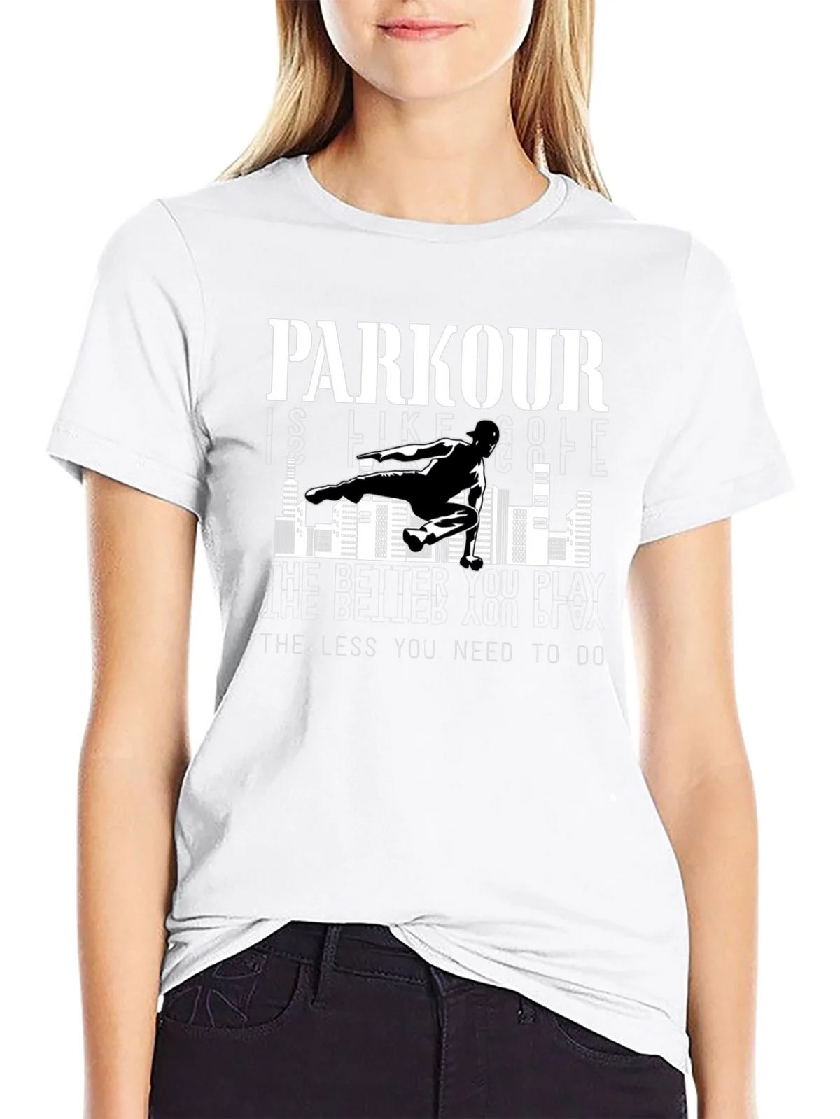 Parkour Graphic Tee - The Less You Need to Do product image 8