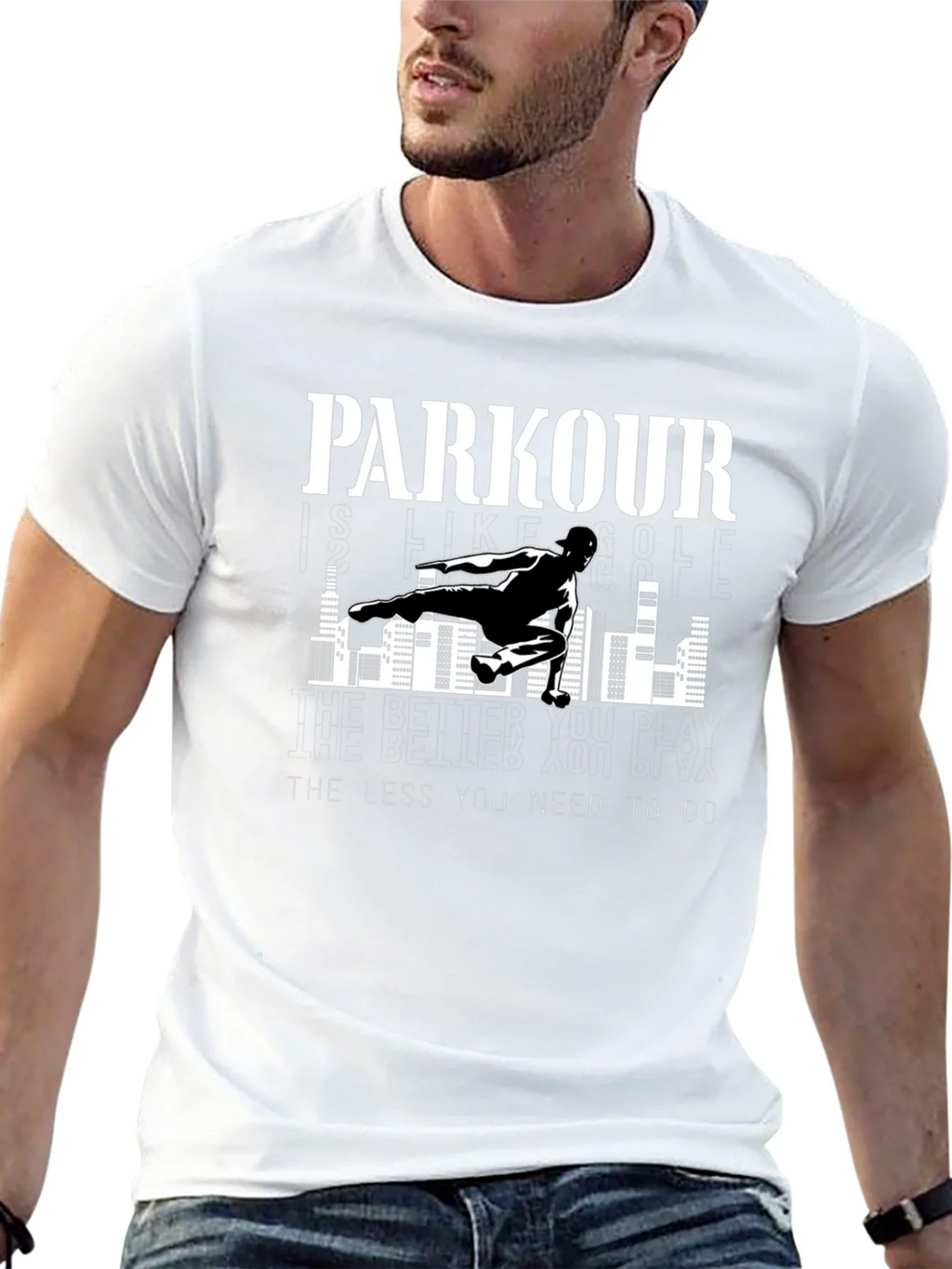 Parkour Graphic Tee - The Less You Need to Do product image 12