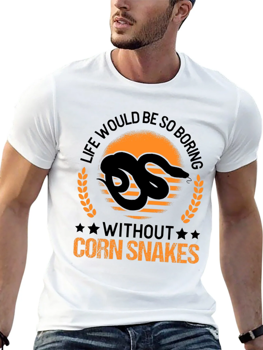 Life Would Be So Boring Corn Snake Graphic Tee product image 10