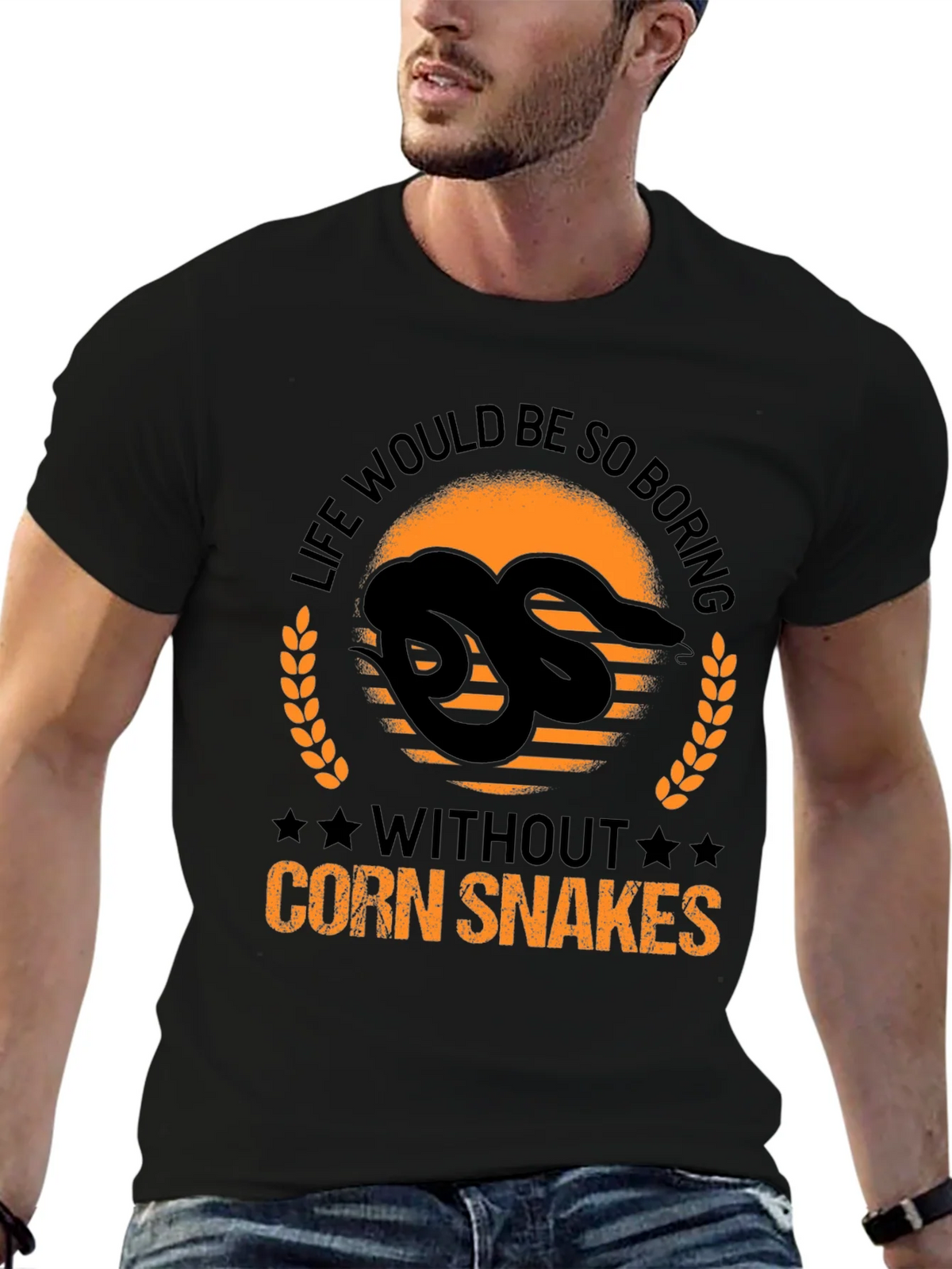 Life Would Be So Boring Corn Snake Graphic Tee product image 4