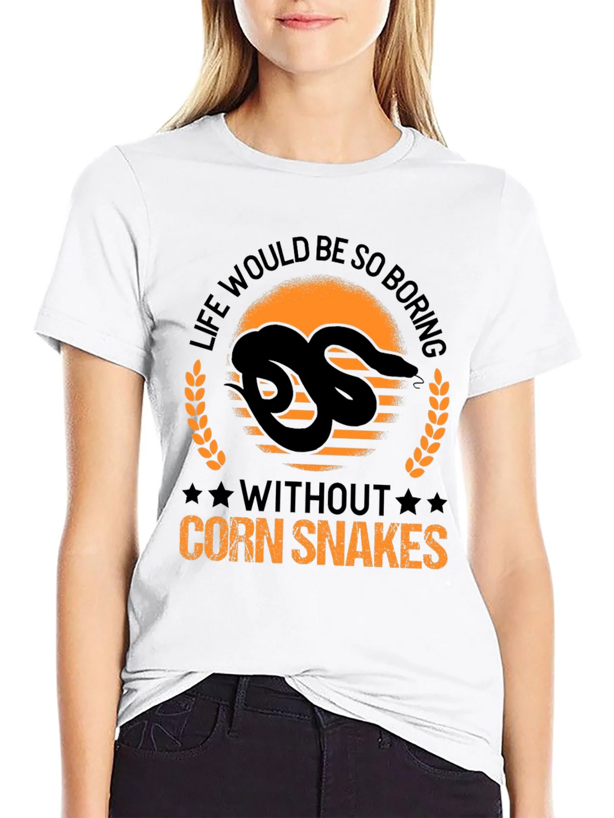Life Would Be So Boring Corn Snake Graphic Tee product image 6