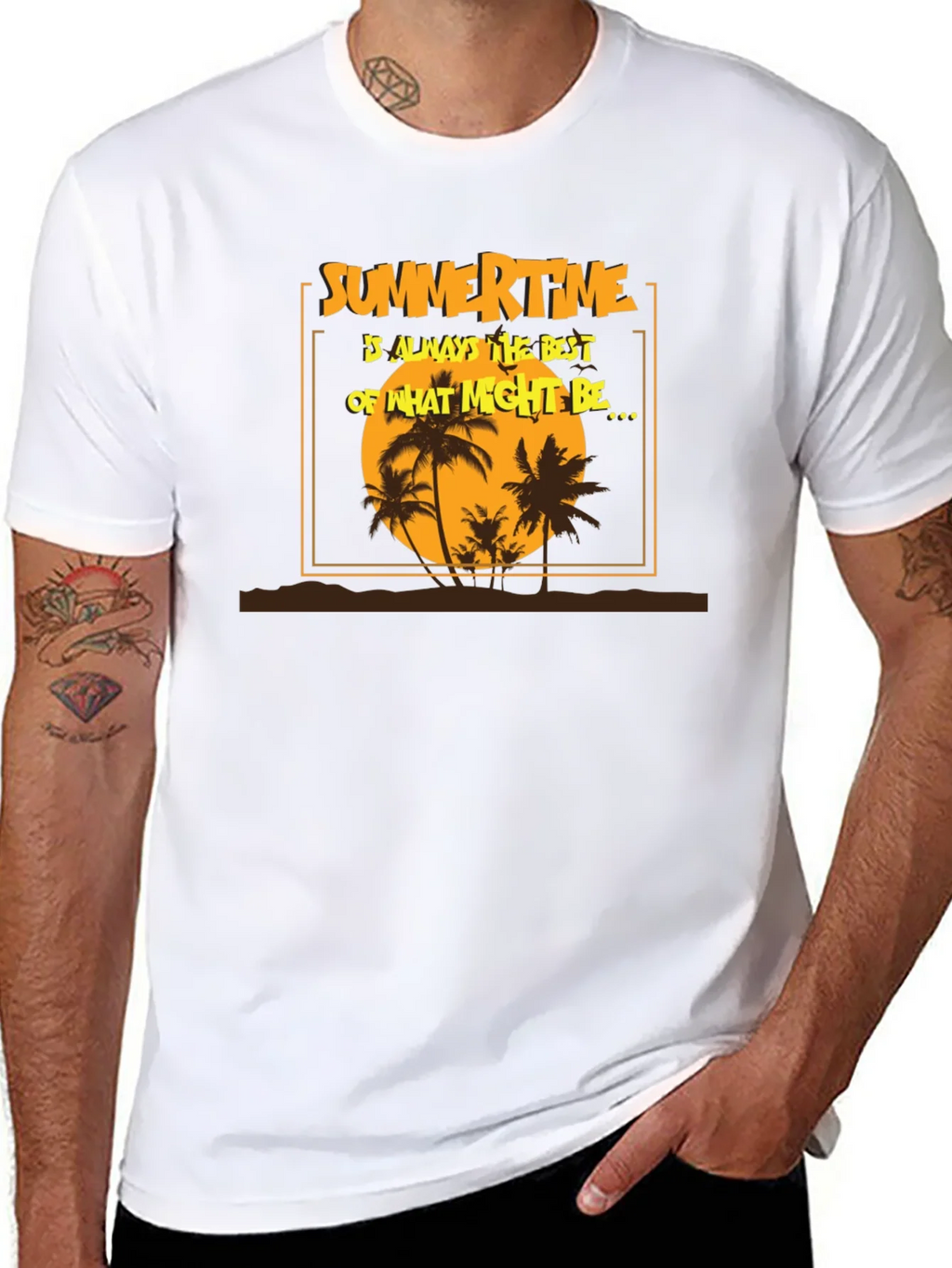 Summertime T-Shirt - Tropical Beach Design product image 7