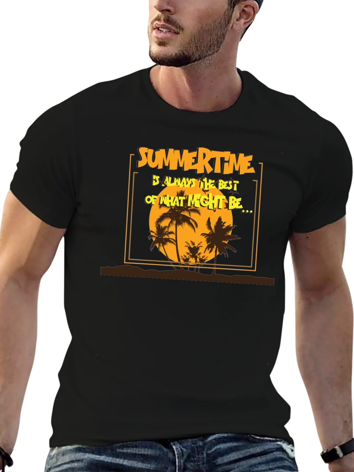 Summertime T-Shirt - Tropical Beach Design product image 6