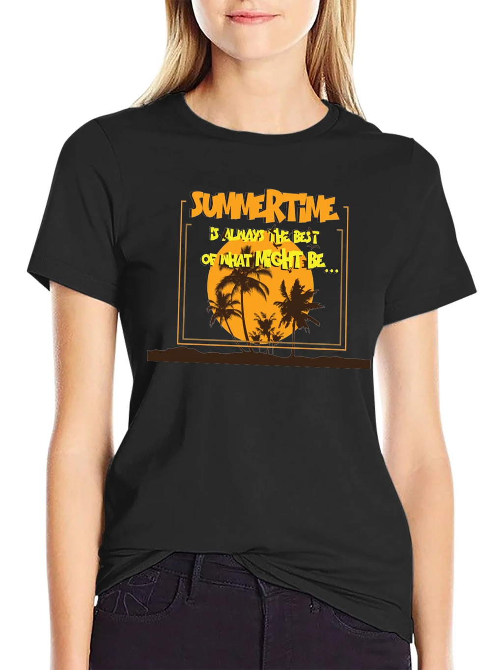 Summertime T-Shirt - Tropical Beach Design product image 2