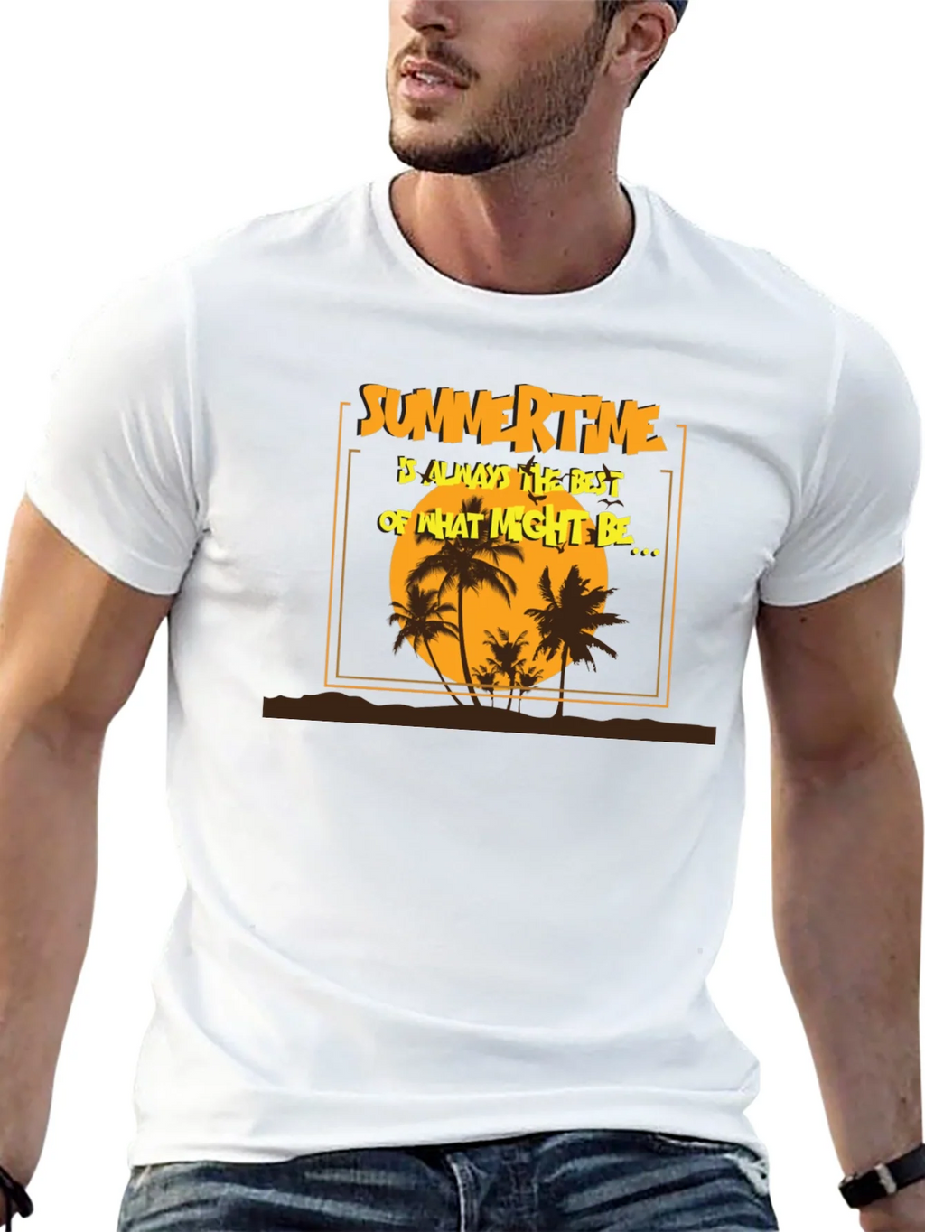 Summertime T-Shirt - Tropical Beach Design product image 12