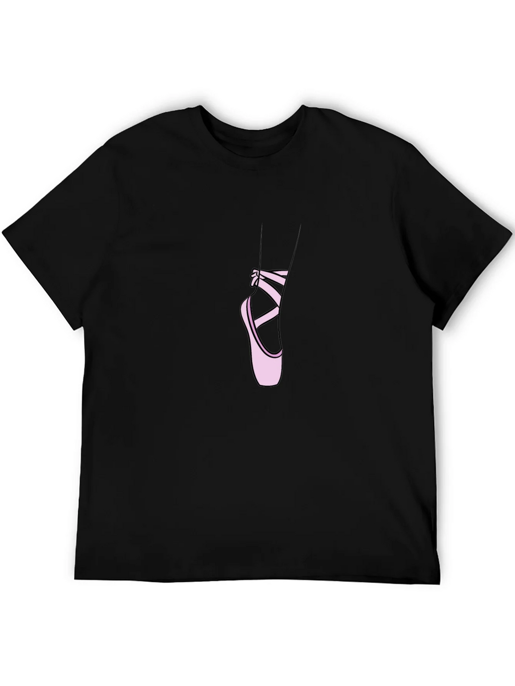 Ballet Shoe Graphic Tee - Stylish Dancer T-Shirt