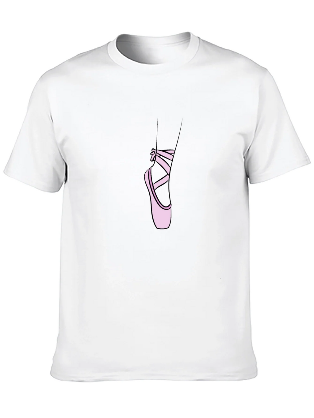 Ballet Shoe Graphic Tee - Stylish Dancer T-Shirt