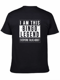 Bingo Legend Graphic T-Shirt - Black product image 1