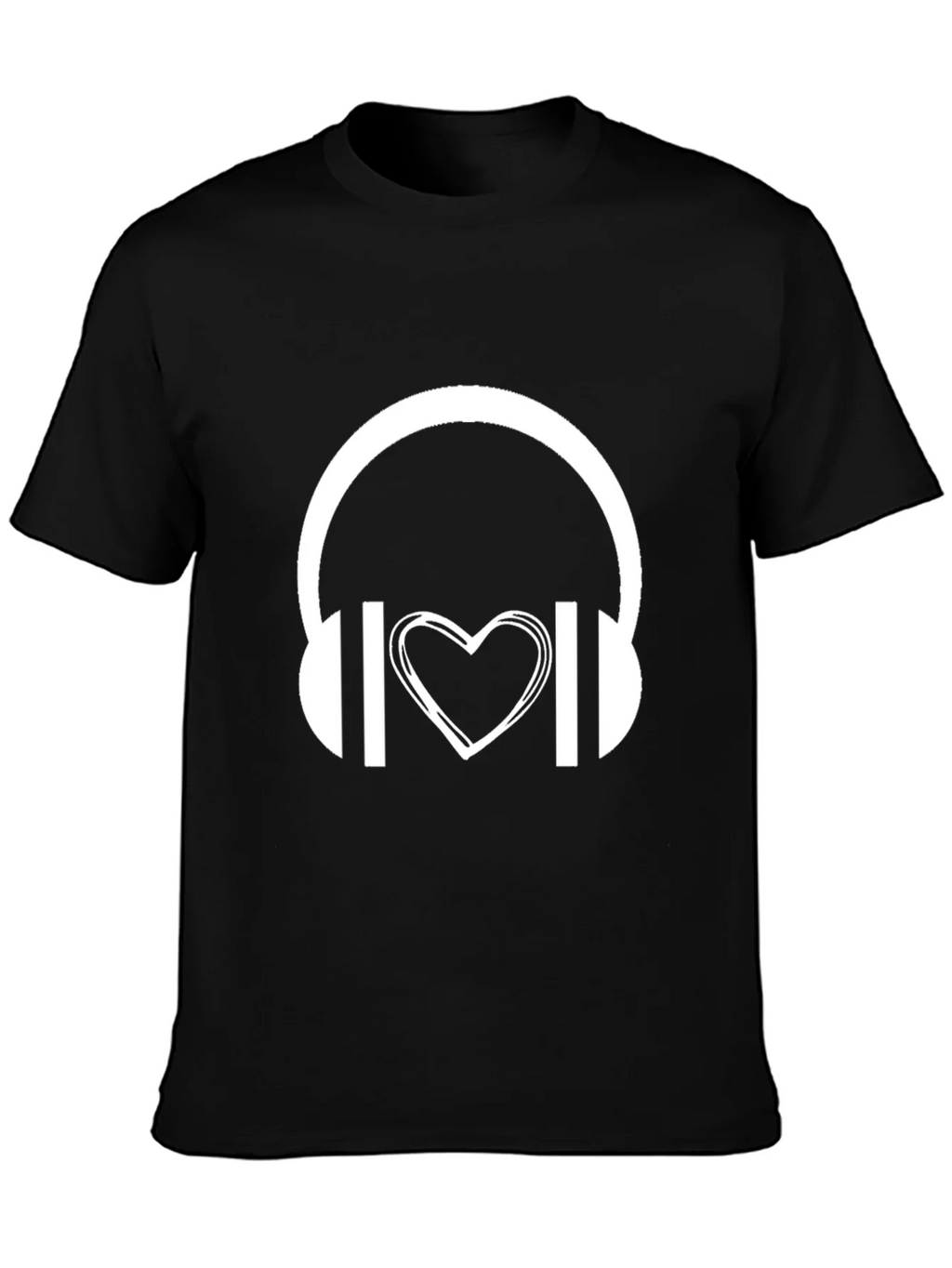 Music Lover Graphic Tee - Headphones Heart product image 3