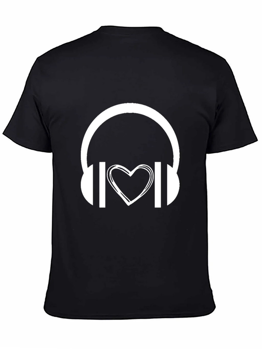 Music Lover Graphic Tee - Headphones Heart product image 4