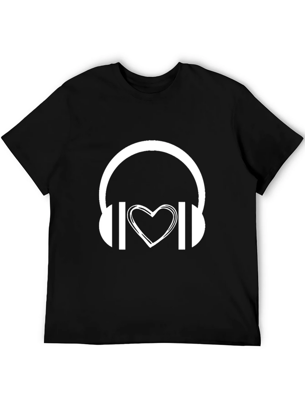 Music Lover Graphic Tee - Headphones Heart product image 5