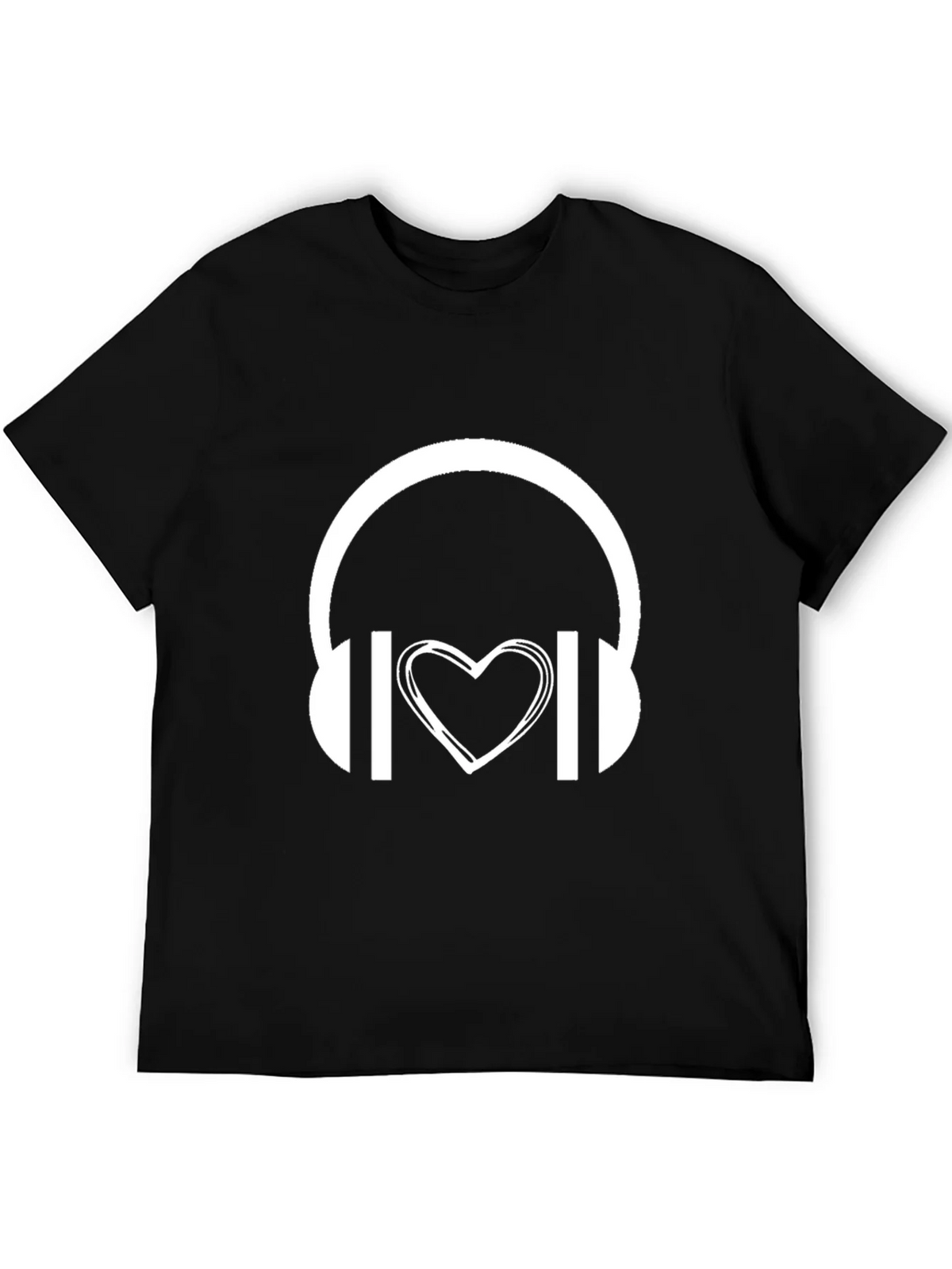 Music Lover Graphic Tee - Headphones Heart product image 5