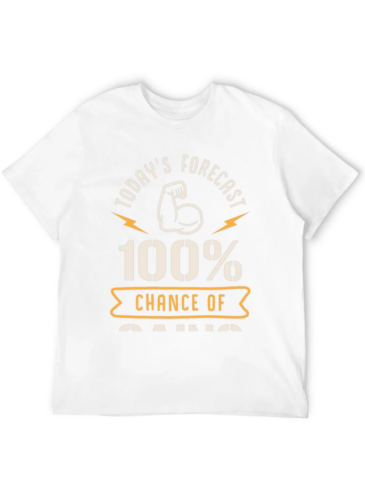 100% Chance of Gains Fitness T-Shirt product image 4