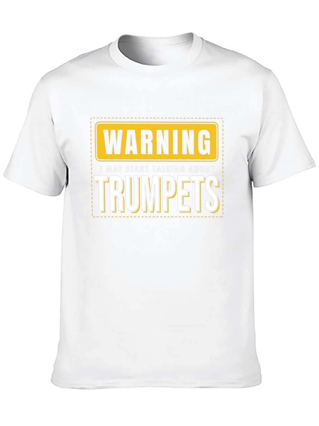 Warning: May Start Talking About Trumpets Black T-Shirt product image 8