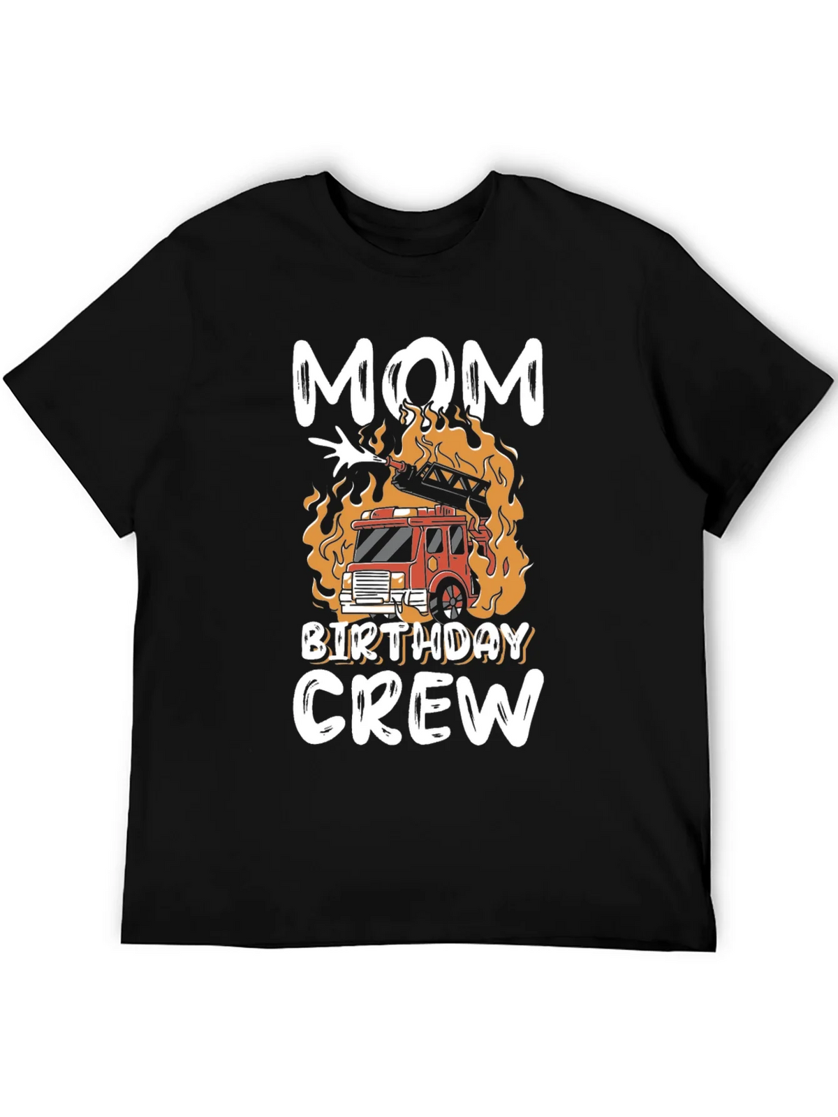 Mom Birthday Crew Firetruck T-Shirt product image 5
