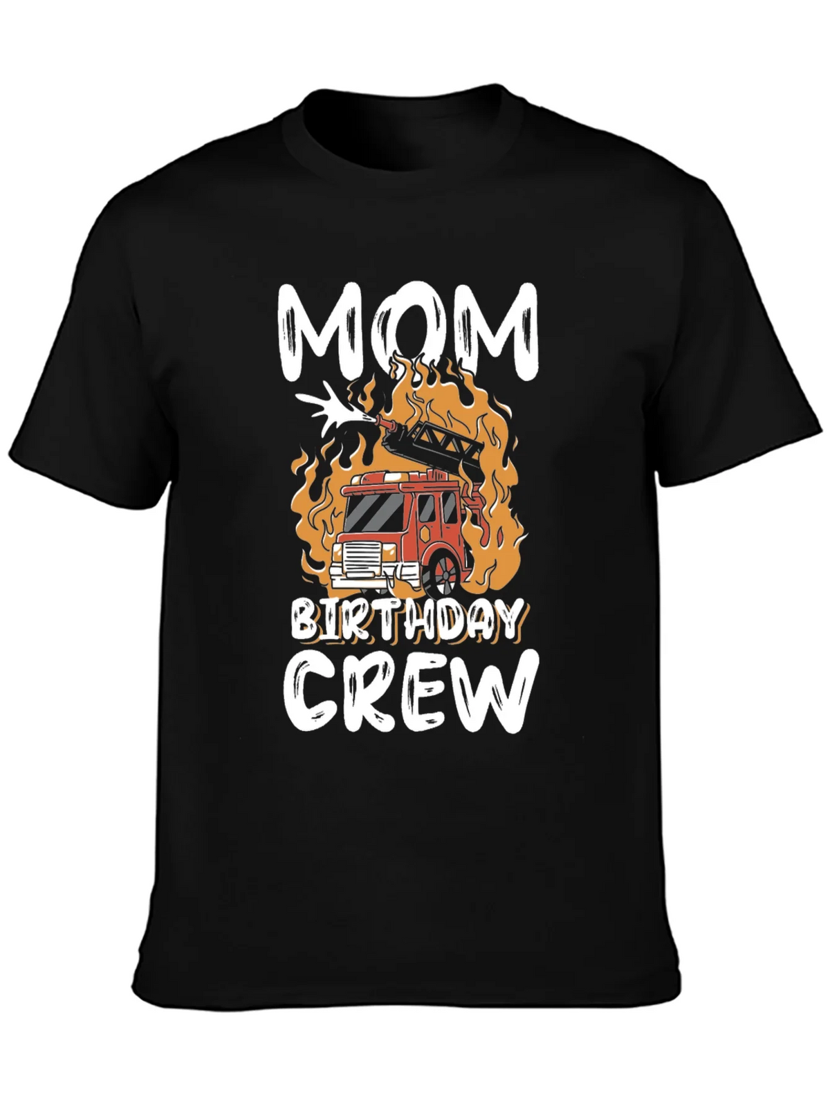 Mom Birthday Crew Firetruck T-Shirt product image 3