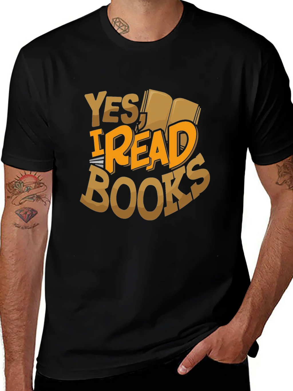 Yes I Read Books T-Shirt - Book Lover Tee product image 1