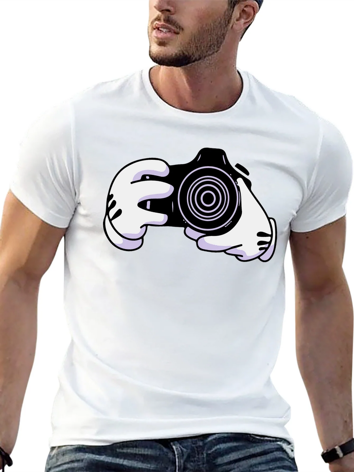 Cartoon Camera Graphic Tee product image 12